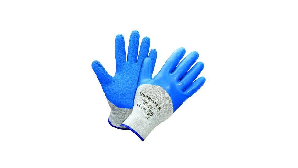 Sperian Glove Gry/blu Knuckle Dip Lg 305PC-L, Unit PR