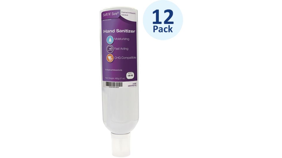 Steris Soft N Sure Antisept Foam, 17oz, 12 Pack, 89129-488 /138190