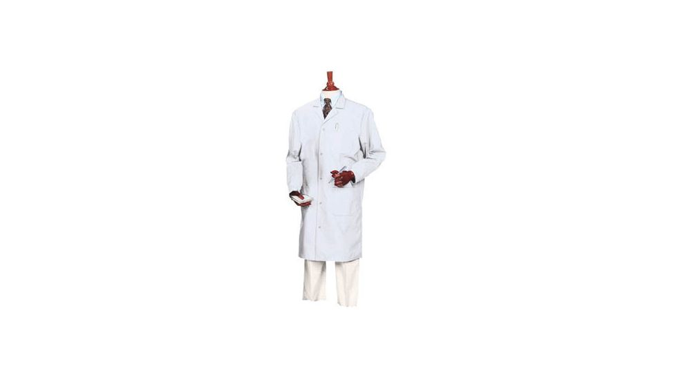 Superior Uniform Unisex Microstat ESD Lab Coats, WORKLON 473-XXL Blue Knee-Length Coats