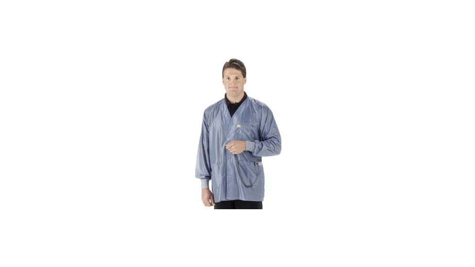 Tech Wear Jackt Blu V-NCK Esd Knt CUF5XL HOJ-23C-5XL