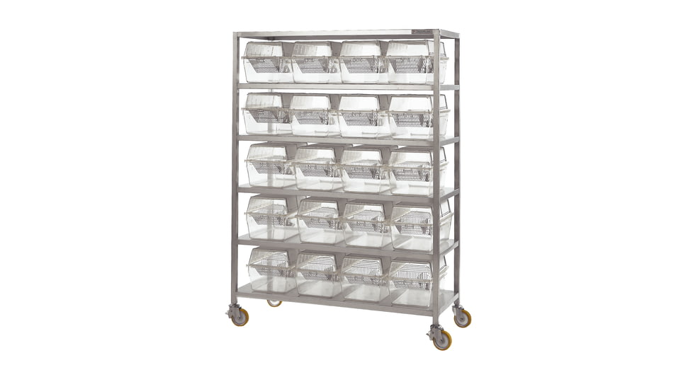 Tecniplast Ss Welded Rack 25 Cages 2154f 2F25B1000-01CS, Unit CS
