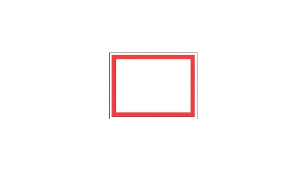 Timemed Label Tape Red Border 2 X 3IN RB-502