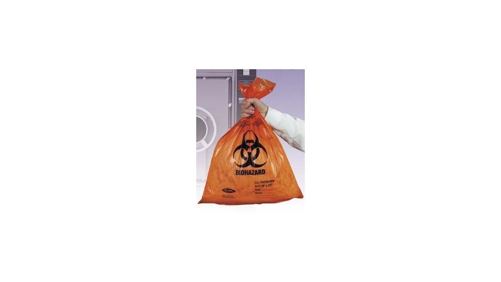 Tufpak Autoclavable Biohazard Bags, 2.0 mil 14220-054 Orange Bags With Indicator
