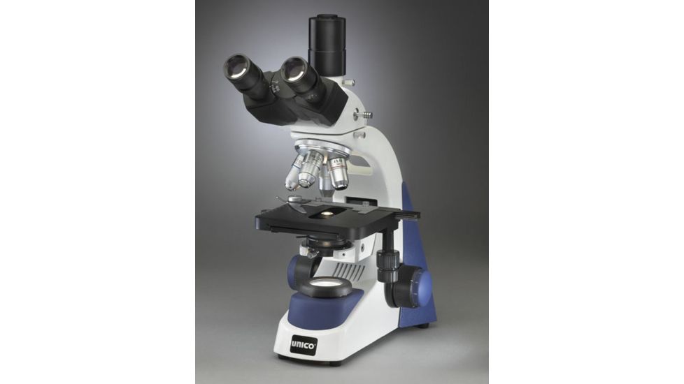 UNICO Binocular WF10X EP, 4x,10x Brightfield, 40x Phase, 100x Brightfield Achromat MECH.  Abbe N.A. LED Illum G383-PH-40