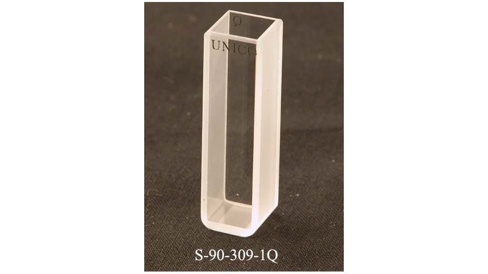 UNICO Quartz, Square, 10mm pathlength, 3.5ml capacity, UV-Vis, each