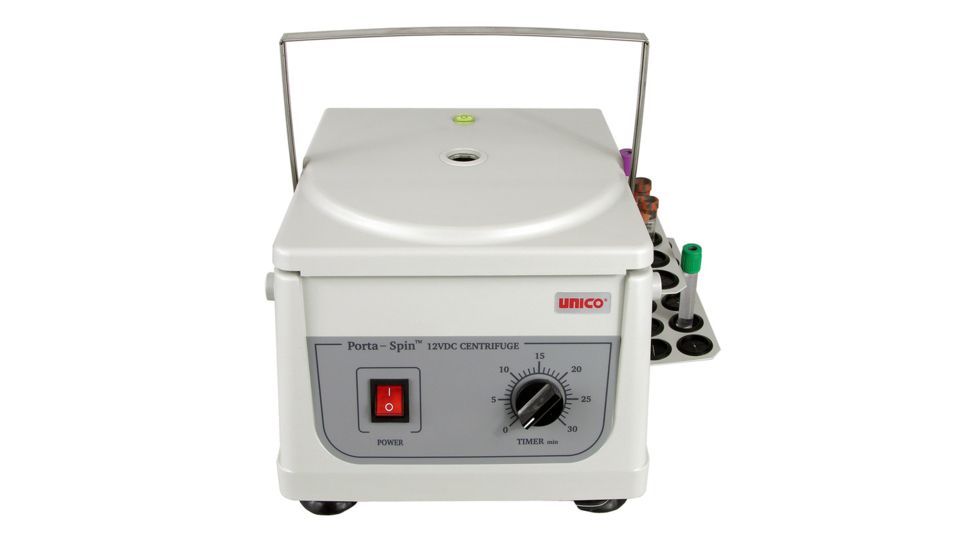 Unico Porta Spin Mobile Centrifuge 6 Place W 18 Place Tube Holdster Rack C826h Closed