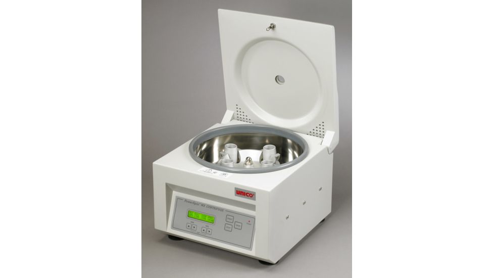 UNICO PowerSpin MX C8604 Centrifuge, 4 Pl 50 ml w/ 60min Timer,  4x50 ml Tubes w/ 4 pc 5-10ml Adapters, 4 pc Microtube Adapters &amp; 2 Pc Microhematocrit Tube Adapters, C8604P