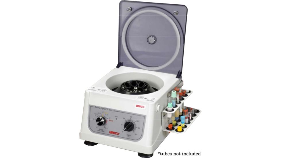 UNICO PowerSpin Porta-Spin Centrifuge,Model C829H,8x10ml w/ 18 Place Tube Holdster Rack C829H