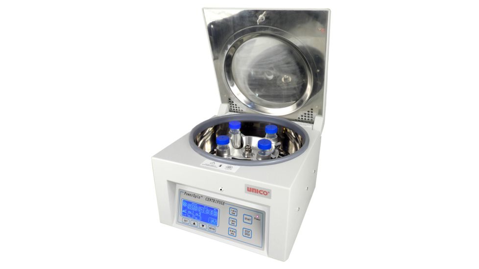 UNICO Powerspin Centrifuge, 4 x 50ml Horizontal Rotor Digital Speed, 500-5500 RPM 220V, 4 Place 50ml tubes, C8764E