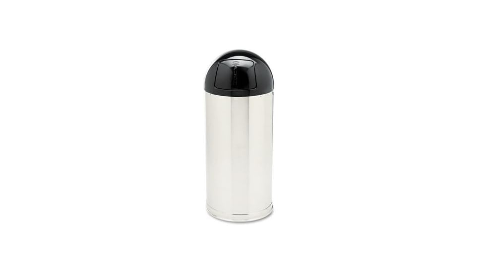 United Receptacle Receptacle Push Door Round Top R1536SSSGL