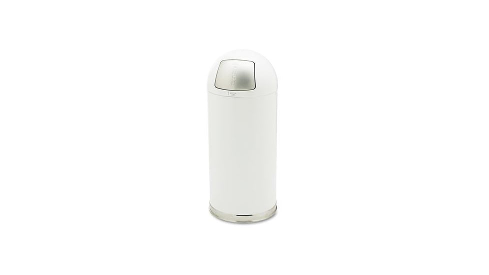 United Receptacle Receptacle Round Top 15GAL R1536EGLWH