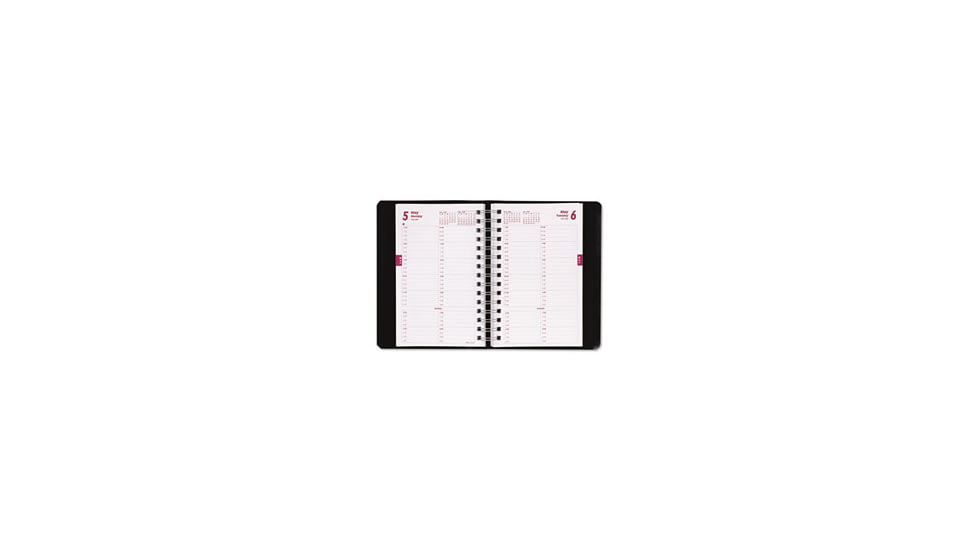 United Stationers Book Appt Daily 8x5 Bk REDCB800BLK, Unit EA
