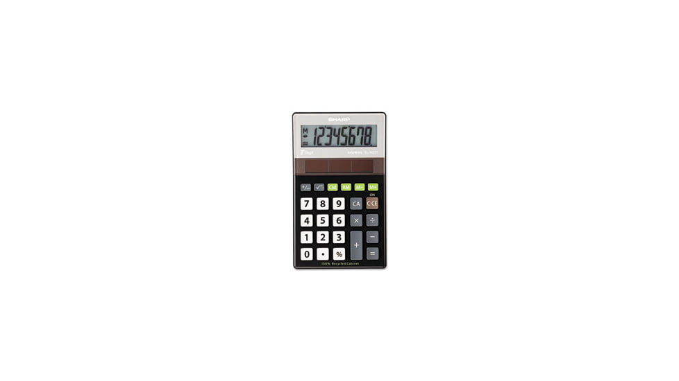 United Stationers Calculator Rcyc 8dgt Bksv SHRELR277BBK, Unit EA