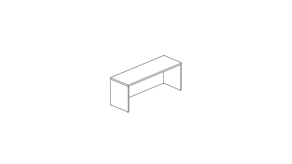United Stationers Credenza72 Mch MLNMCR2472MC, Unit EA