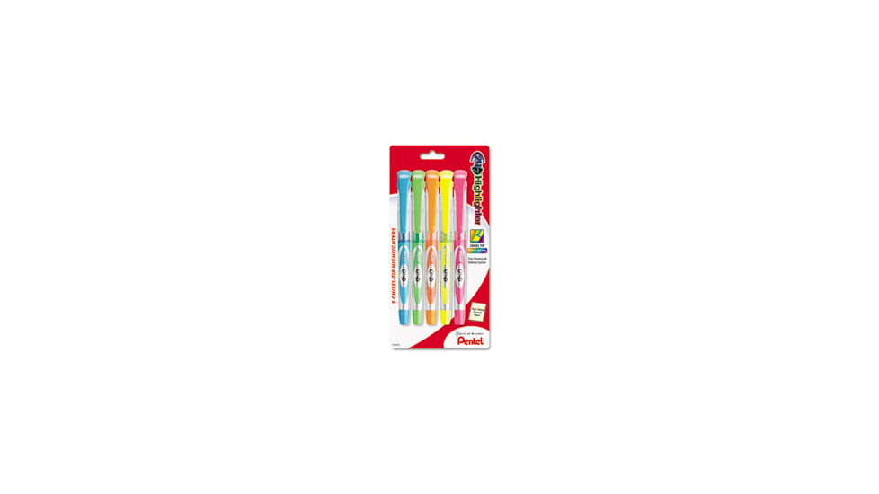 United Stationers Hilighter 5 Pack Ast Pk5 PENSL12BP5M, Unit PK