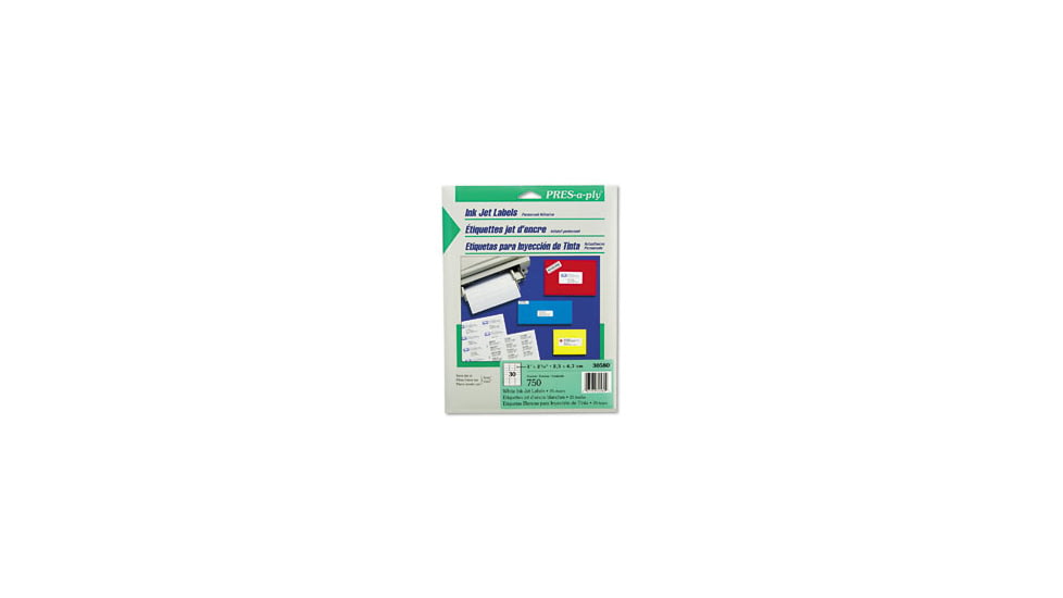 United Stationers Label Pap Ij 4x3 1/3 Wht AVE30584, Unit BX