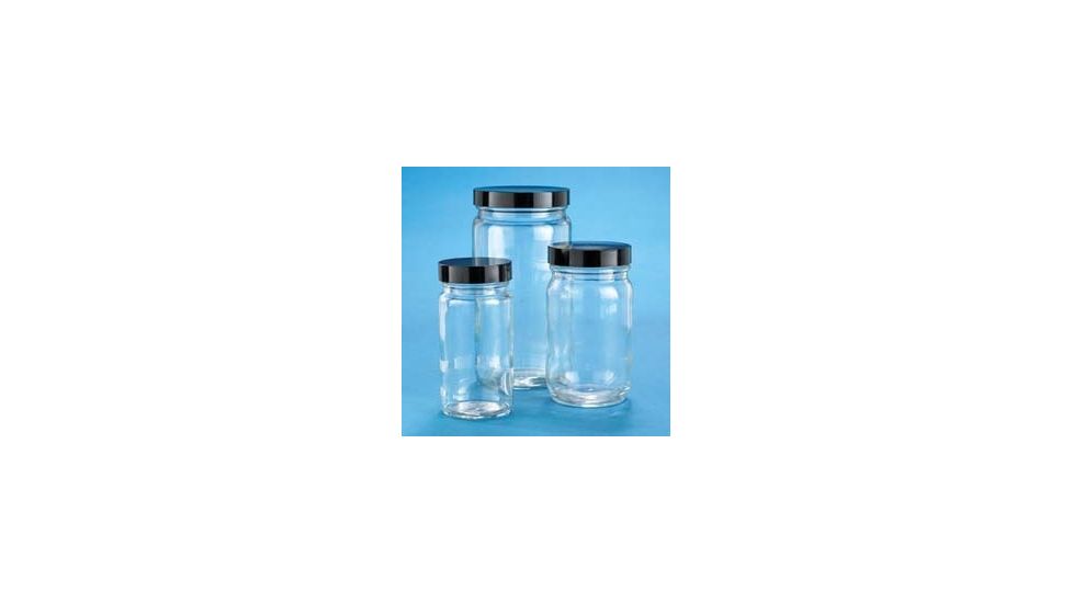 VWR AC Medium Round Bottles, Clear, Wide Mouth VW5710858C26 Bulk Packs With Unattached Caps In Bags