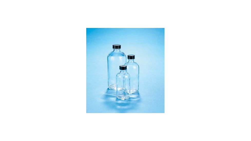 VWR Boston Round Bottles, Clear, Narrow Mouth VW5110422C24 Bulk Packs With Unattached Caps In Bags