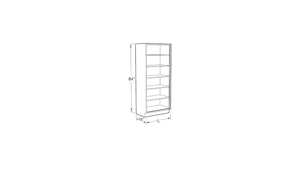 Vwr Cabinet No Doors 48X84X16 CFS-2118-01