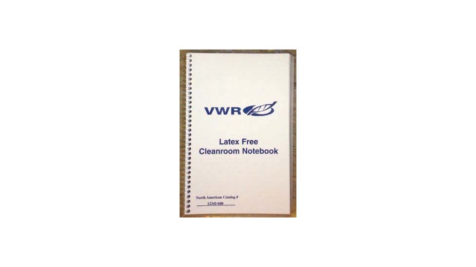 VWR Cleanroom Spiral Notebooks, Latex-Free 09NBP8.5X11 Grid-Lined Notebooks