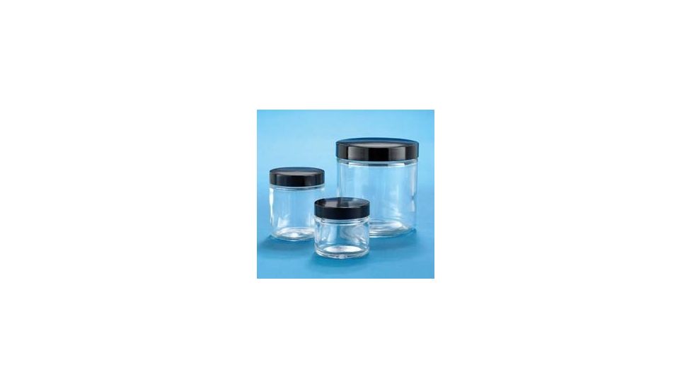 VWR Clear Glass Jars, Wide Mouth VW5413289C24 Bulk Packs With Unattached Caps In Bags