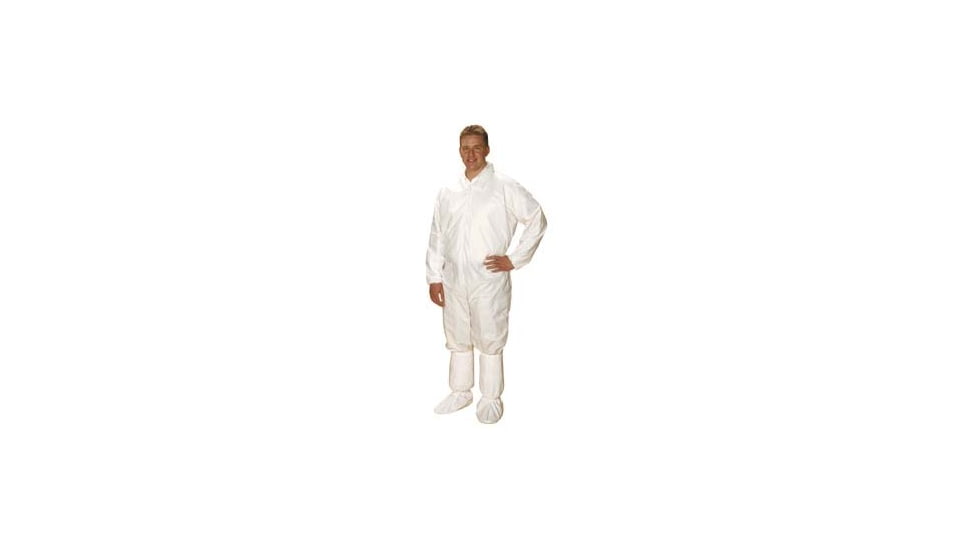 Vwr Coverall Elstc Wht 6X CS25 CV-J4022-9