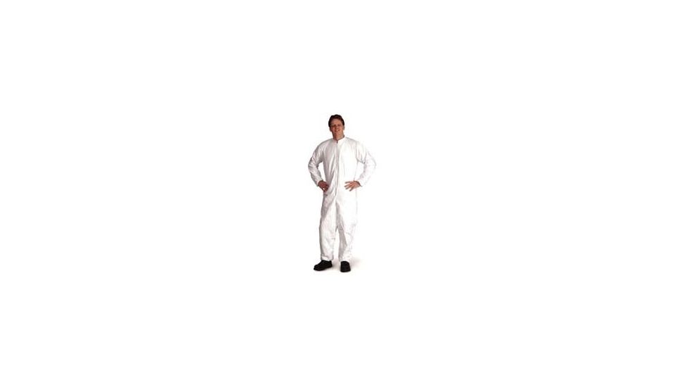 VWR Coveralls Made With Dupont Tyvek Isoclean Material Coveralls With Elastic Ankles, Case of 25, IC181SWH3XVD