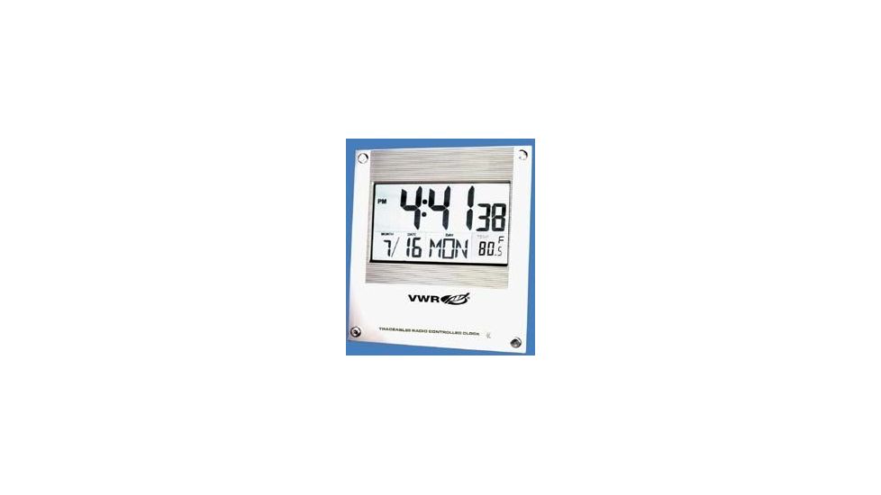 VWR Digital Radio Atomic Clock 1076