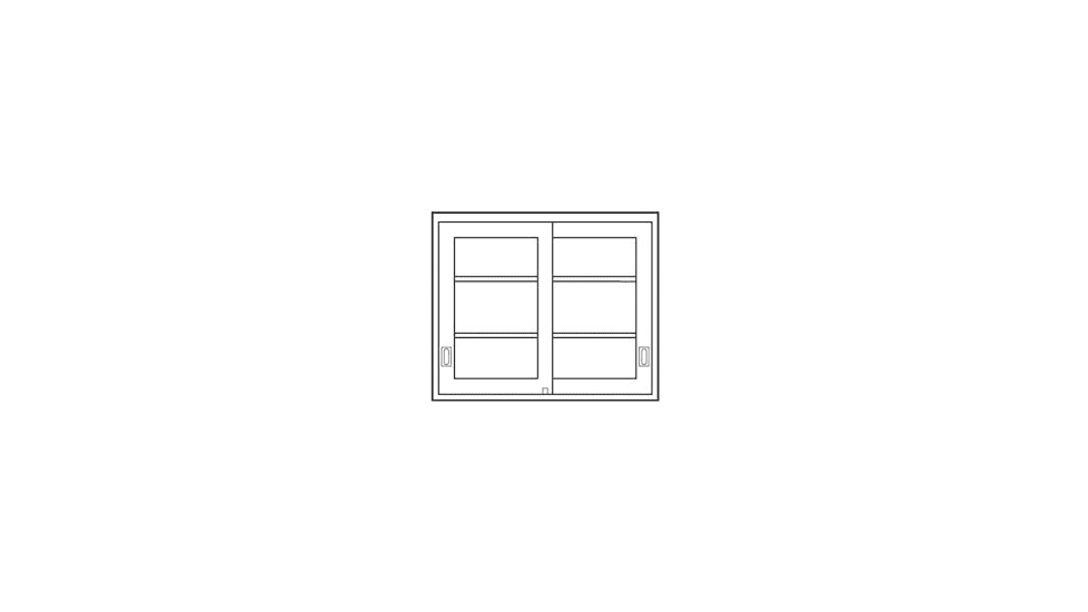Vwr Door Pair Acc Glzd Sldg CFW-M3036-GL