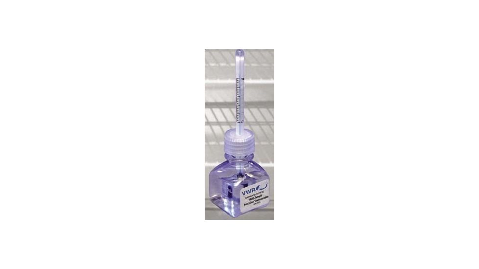 VWR FRIO-Temp and FRIO-Temp Precision Thermometers 20405 FRIO-Temp Precision Thermometers, Mercury-Filled, White Back Glass Freezer Thermometer
