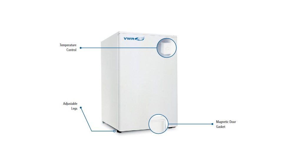 VWR General Purpose Undercounter Refrigerator, 4.9 CF, Auto Defrost, No Lock 14236-525-EA