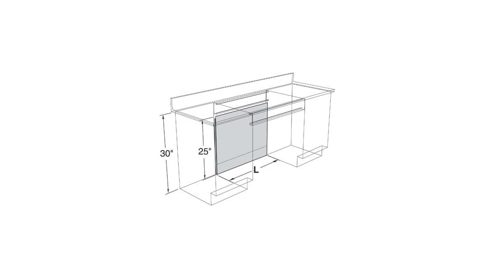 Vwr Knee Space Flr Pnl 42X31 CFA10M314200