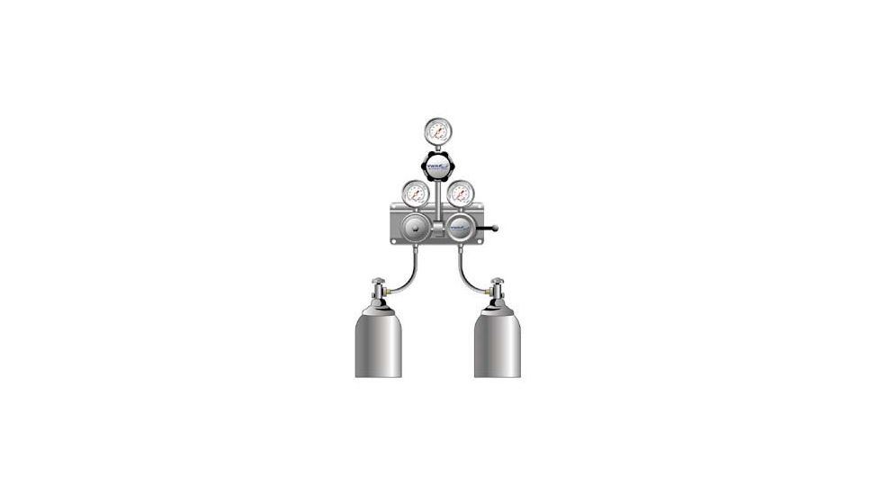 VWR SG-900 Semiautomatic Switchover Manifolds for Noncorrosive and Corrosive Gases 4702674 Chrome-Plated Brass Manifolds
