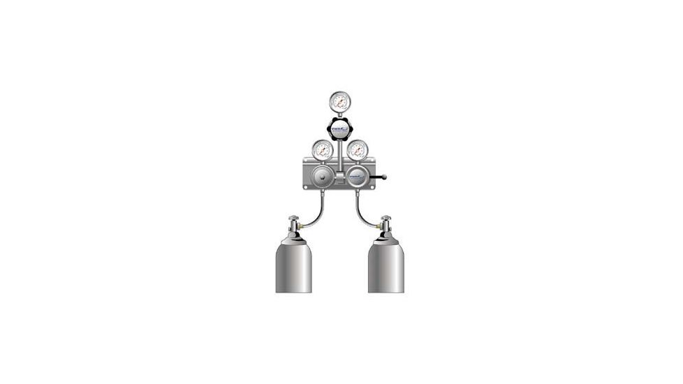 VWR SG-900 Semiautomatic Switchover Manifolds for Noncorrosive and Corrosive Gases 4702671 Chrome-Plated Brass Manifolds