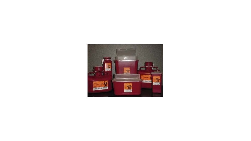 VWR Sharps Container Systems Biomedical Waste Containers Large, Case of 1, 10-2011V