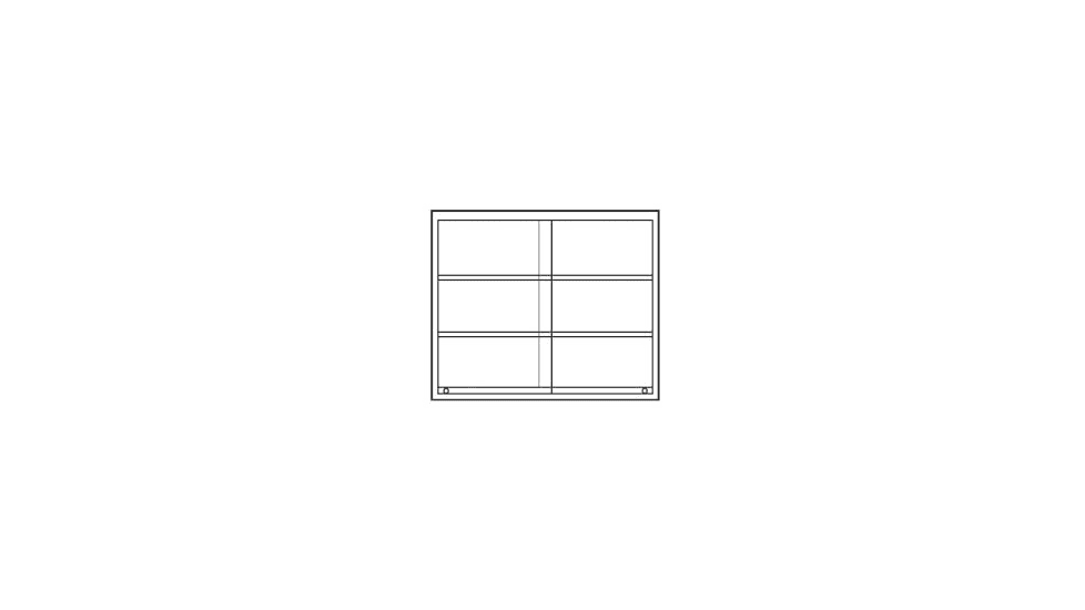 Vwr Wall Unit Sld 48X30X12 3/4 CFW10M3048