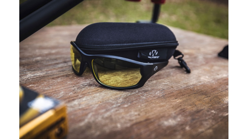 Walkers IKON Carbine Glasses, Black Frame, Amber Lenses, GWP-IKNFF1-AMB