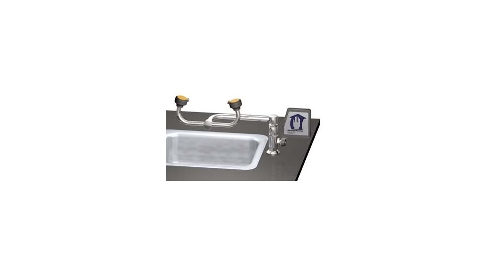 Watersaver Faucet Deck Mnt Auto Swivel Eye Wash CTEW805