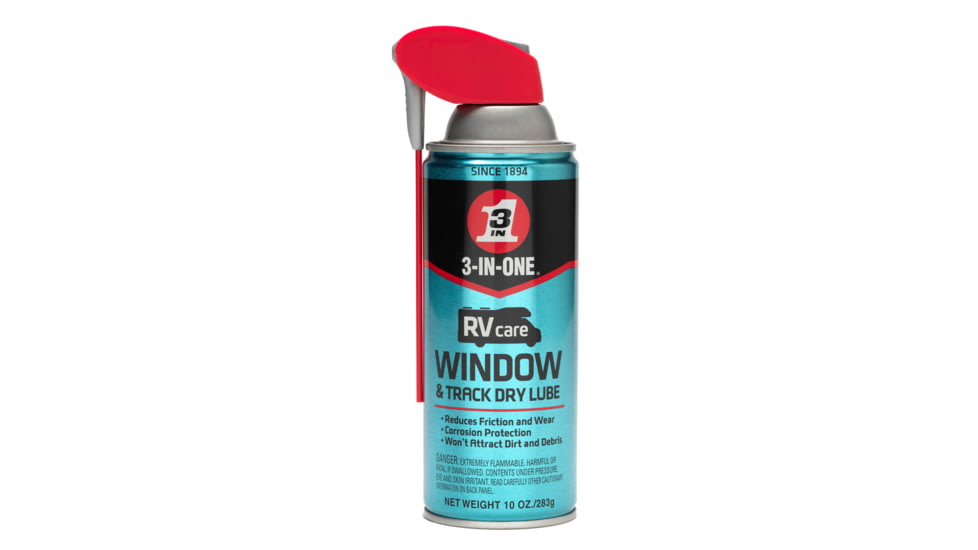 WD-40 Wd40 Company 3 In 1 RV Window & Track Dry Lube Spray, 10oz, 120091