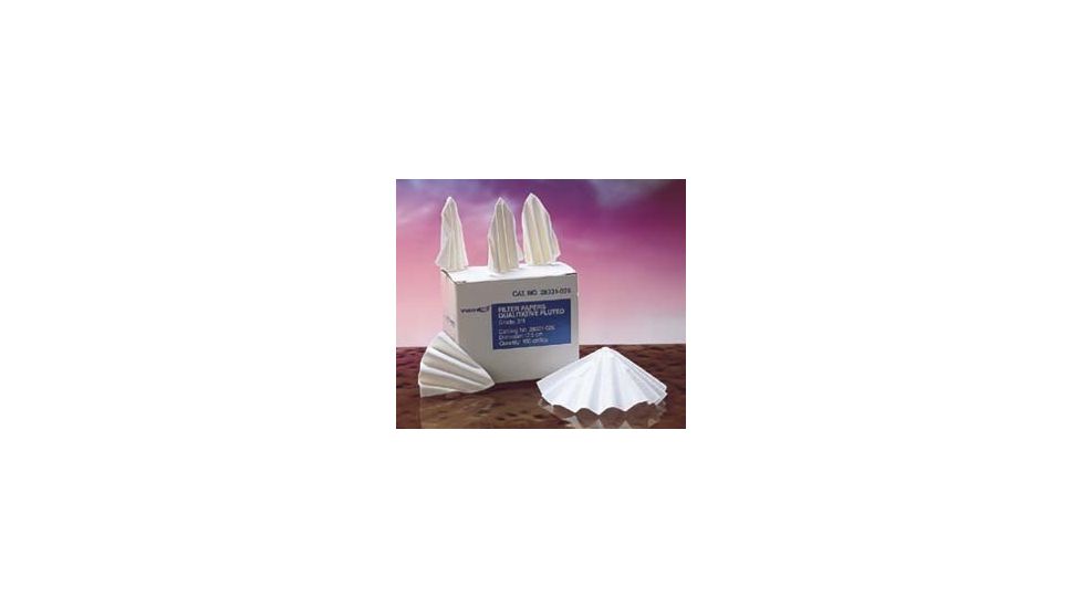 Whatman Grade 315, Crepe Fluted Circles, Folded, Qualitative 28331-048