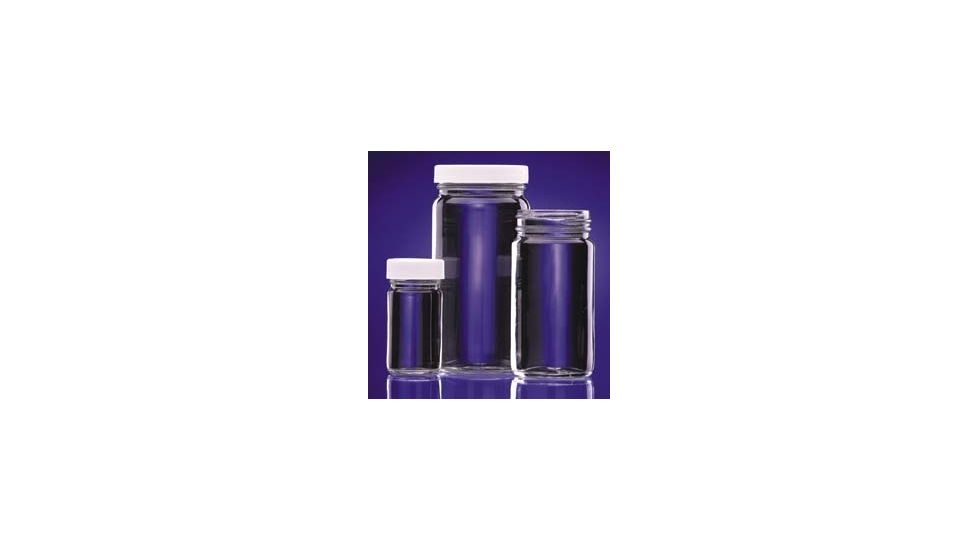 Wheaton AC Round Bottles, Wheaton W217002 White Polypropylene Cap With Fluoropolymer Resin-Faced Foamed Polyethylene Liner, Convenience Packed