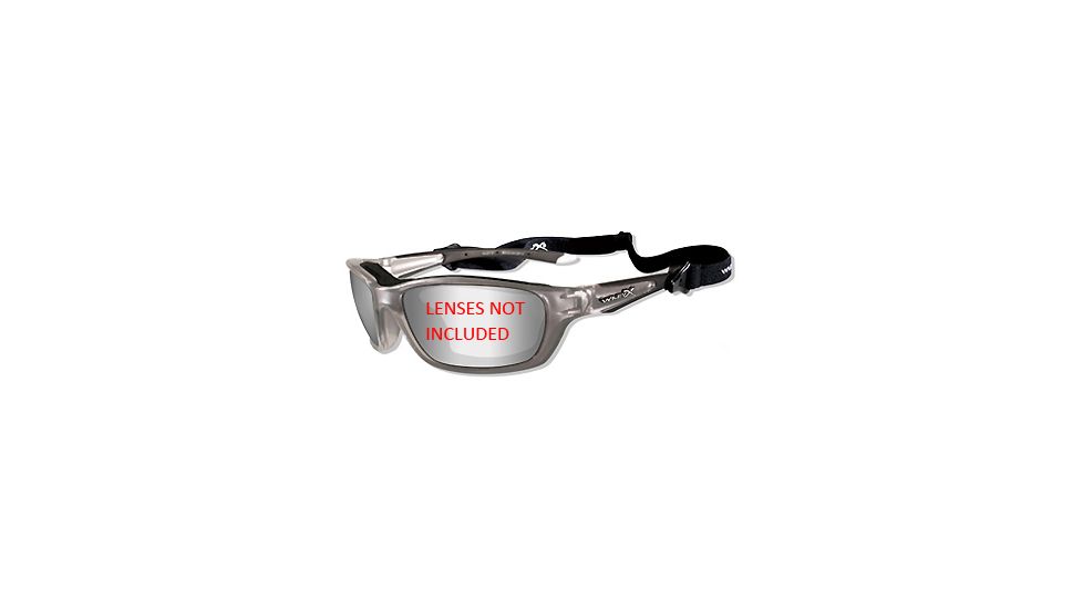 Wiley X Brick Sunglasses Frame ONLY, Crystal Metallic 855F