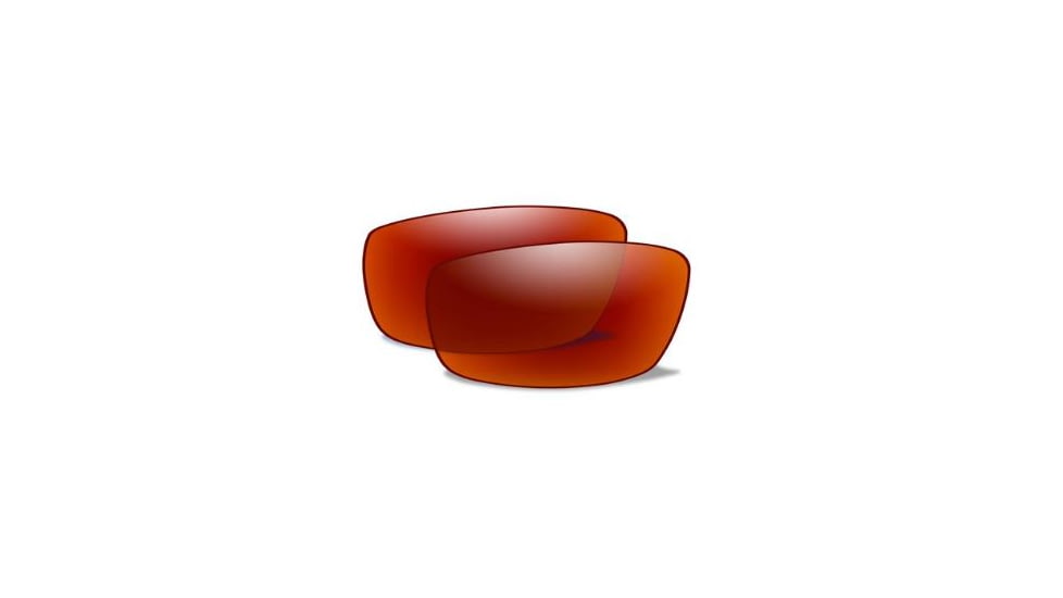 Wiley X Moxy Replacement Lens,Polarized Crimson Mirror Smoke Grey SSMOXPR