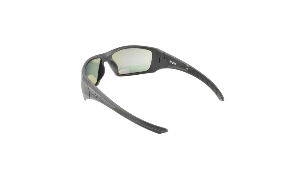 Wiley X Nash Sunglasses, Matte Black Frame/ Polarized Grey, ACNAS08
