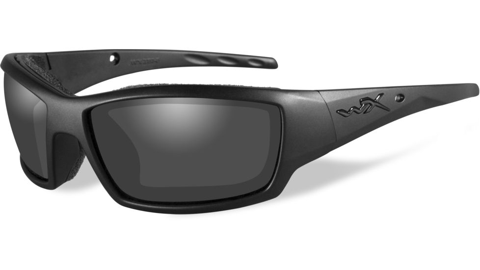 Wiley X Tide Sunglasses,Black Ops,Matte Black Frame,Smoke Gray Lens WXCCTID01