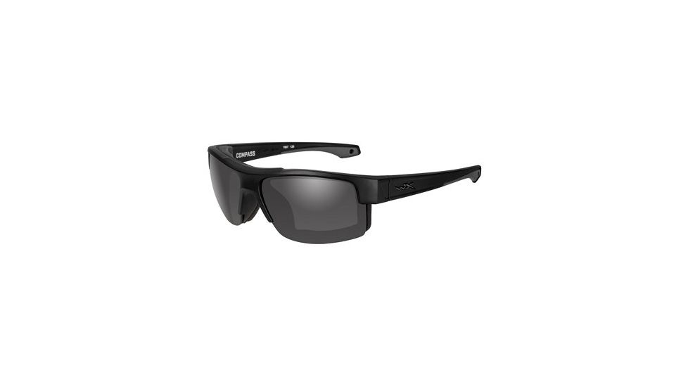 Wiley X Wx Compass Grey Lens, Matte Black, CCCMP01