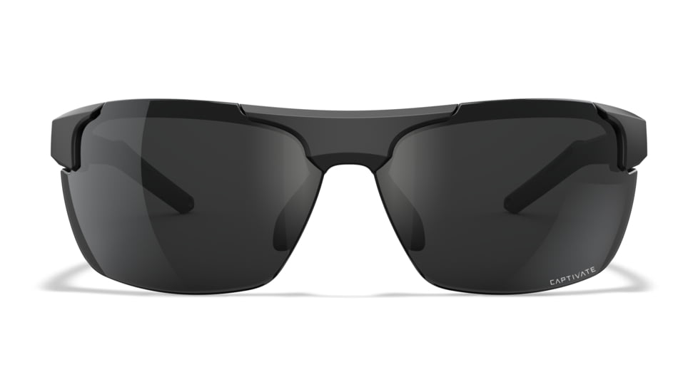 Wiley X WX Prime Sunglasses, Matte Black Frame, Prime Captivate Grey Lens, ACPRM01