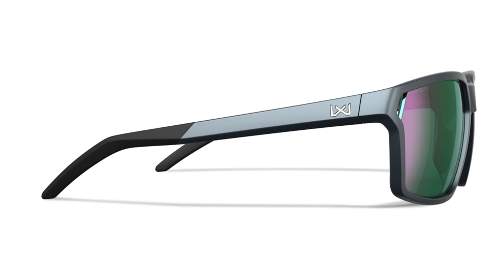 Wiley X WX Sierra Sunglasses, Matte Graphite Frame, Sierra Captivate Pol Green Mirror Lens, AC6SRA07