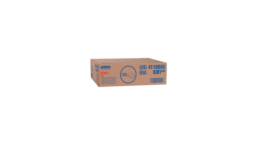 Wypall X70 Wipers, 1/4 Fold, White, 12.5in.x13in. 41200