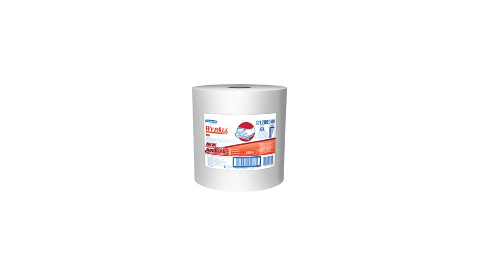 Wypall X90 Cloths, Jumbo Roll, White, 11.1in. x 13.4in. 12889
